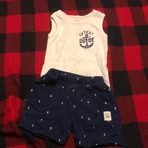 Muscle shirt short set